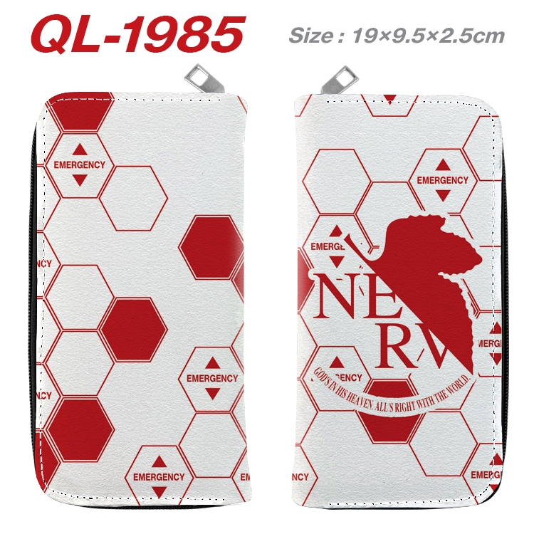 EVA Animation perimeter long zipper wallet 19.5x9.5x2.5cm QL-1985