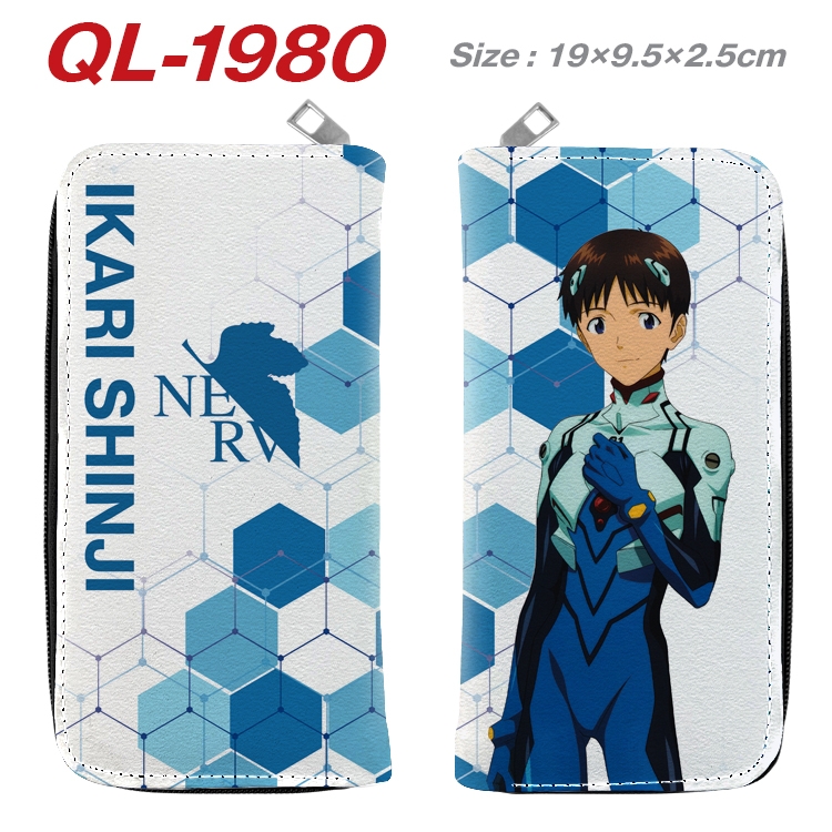 EVA Animation perimeter long zipper wallet 19.5x9.5x2.5cm QL-1980