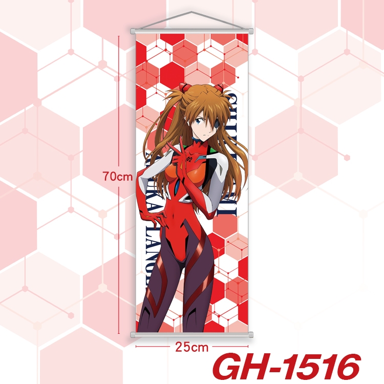 EVA Plastic Rod Cloth Small Hanging Canvas Painting Wall Scroll 25x70cm price for 5 pcs GH-1516A