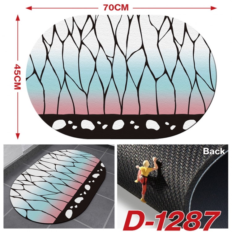 Demon Slayer Kimets Multi-functional digital printing floor mat mouse pad table mat 70x45CM  D-1287