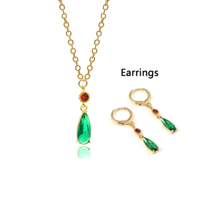 Howls Moving Castle Hall water drop earrings necklace anime cosplay earrings pendant OPP packaging  price for 2 pcs