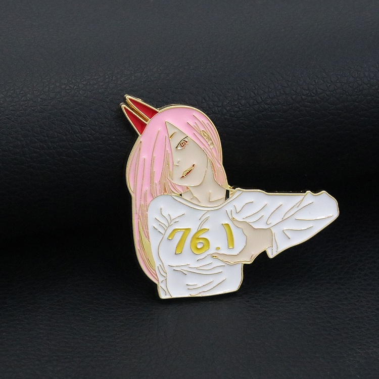 Chainsaw man Metal brooch animation cartoon brooch OPP packaging price for 2 pcs