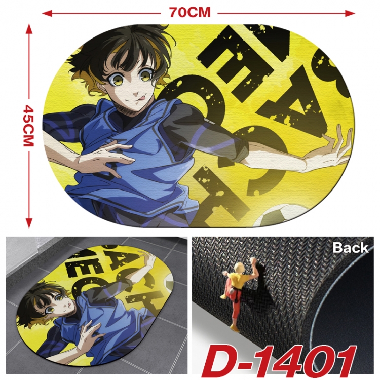 BLUE LOCK Multi-functional digital printing floor mat mouse pad table mat 70x45CM D-1401
