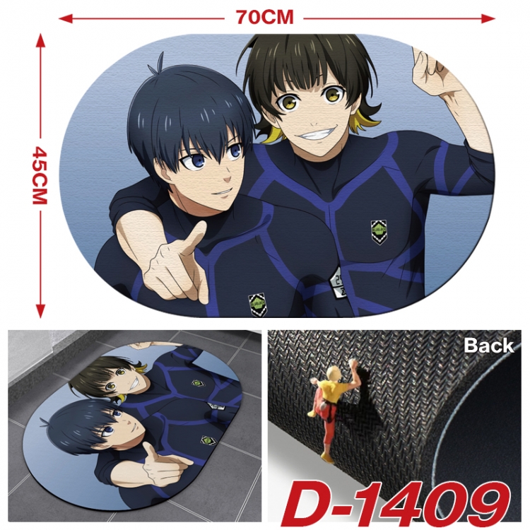 BLUE LOCK Multi-functional digital printing floor mat mouse pad table mat 70x45CM  D-1409