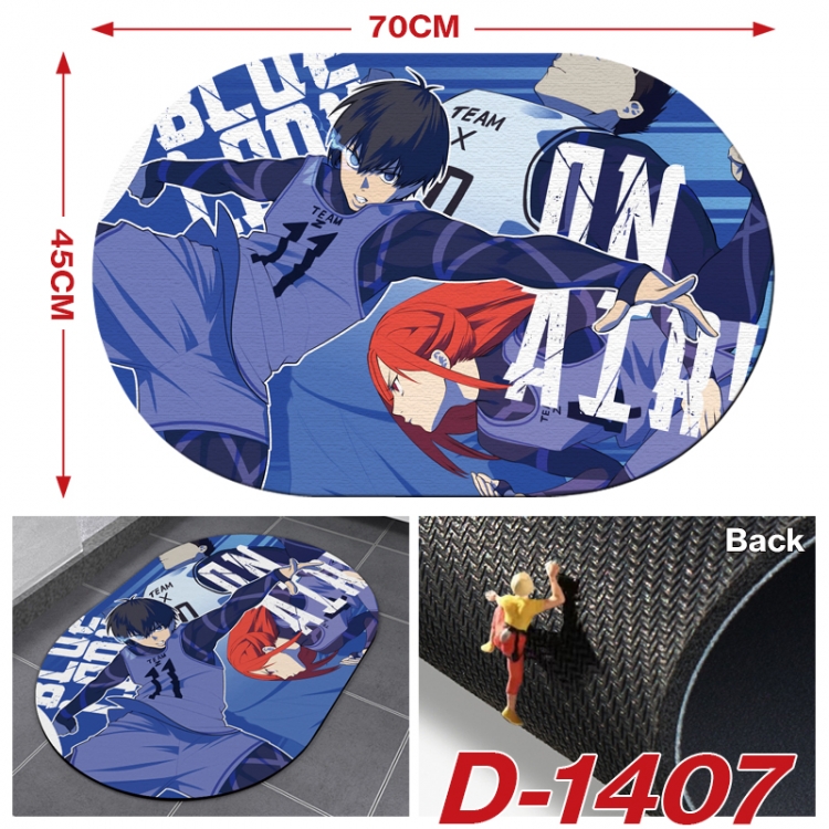 BLUE LOCK Multi-functional digital printing floor mat mouse pad table mat 70x45CM D-1407