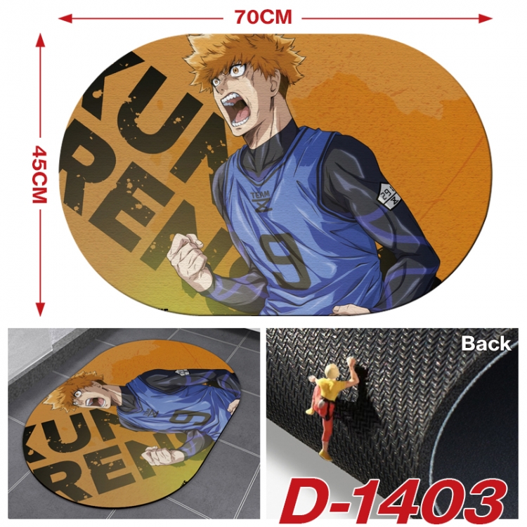 BLUE LOCK Multi-functional digital printing floor mat mouse pad table mat 70x45CM D-1403