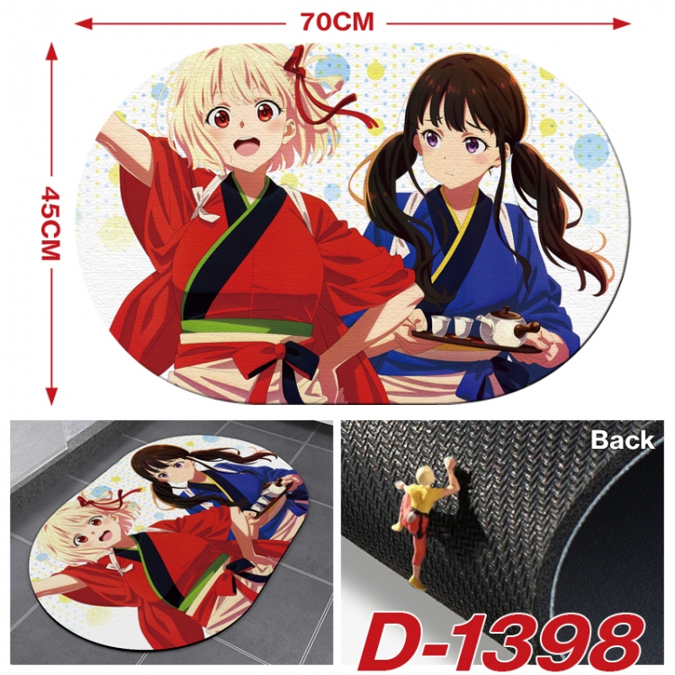 Lycoris Recoil Multi-functional digital printing floor mat mouse pad table mat 70x45CM D-1398