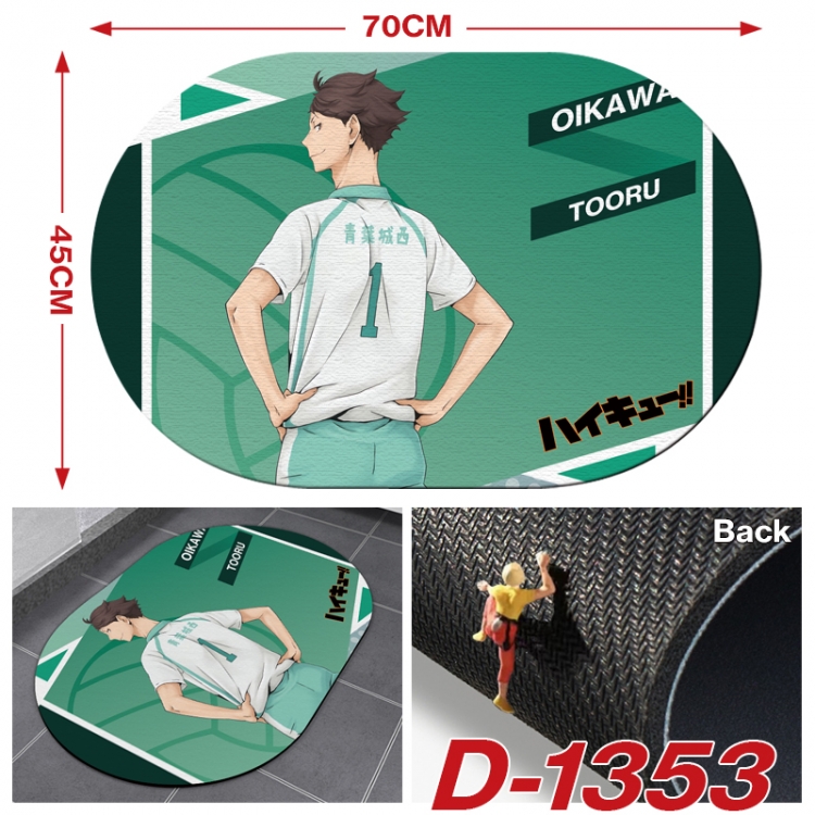 Haikyuu!!  Multi-functional digital printing floor mat mouse pad table mat 70x45CM D-1353