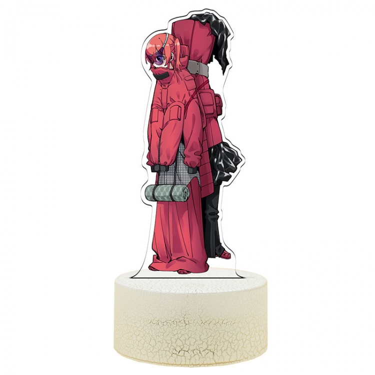 Bocchi the rock Acrylic Night Light 16 Color-changing USB Interface Box Set 19X7X4CM white base