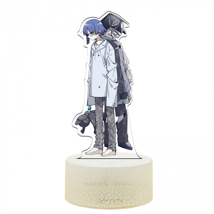 Bocchi the rock Acrylic Night Light 16 Color-changing USB Interface Box Set 19X7X4CM white base