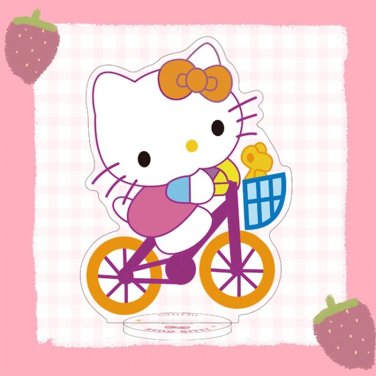 Hello Kitty cartoon characters acrylic Standing Plates Keychain 16cm