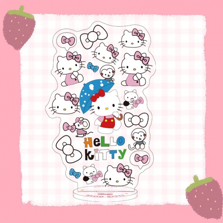 Hello Kitty cartoon characters acrylic Standing Plates Keychain 16cm