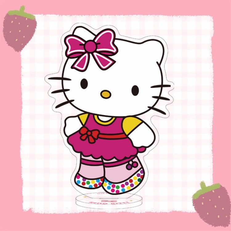 Hello Kitty cartoon characters acrylic Standing Plates Keychain 16cm