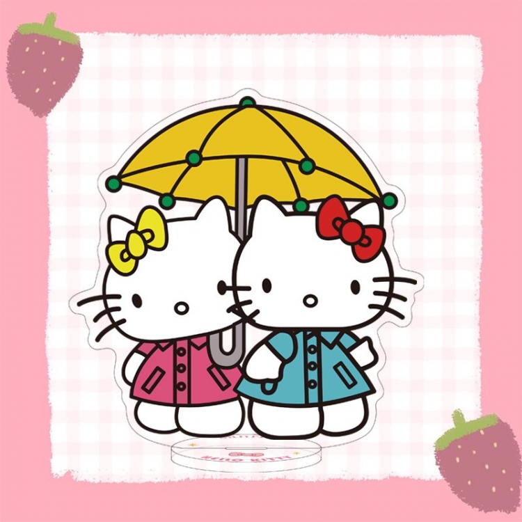 Hello Kitty cartoon characters acrylic Standing Plates Keychain 16cm
