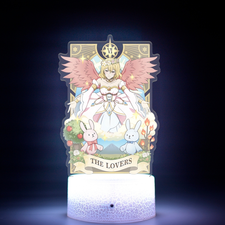 Bungo Stray Dogs Special edition Acrylic Night Light 16 Color-changing USB Interface Box Set 19X7X4CM white base