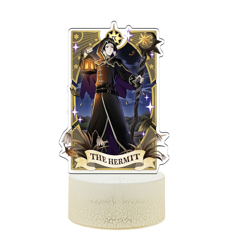 Bungo Stray Dogs Special edition Acrylic Night Light 16 Color-changing USB Interface Box Set 19X7X4CM white base