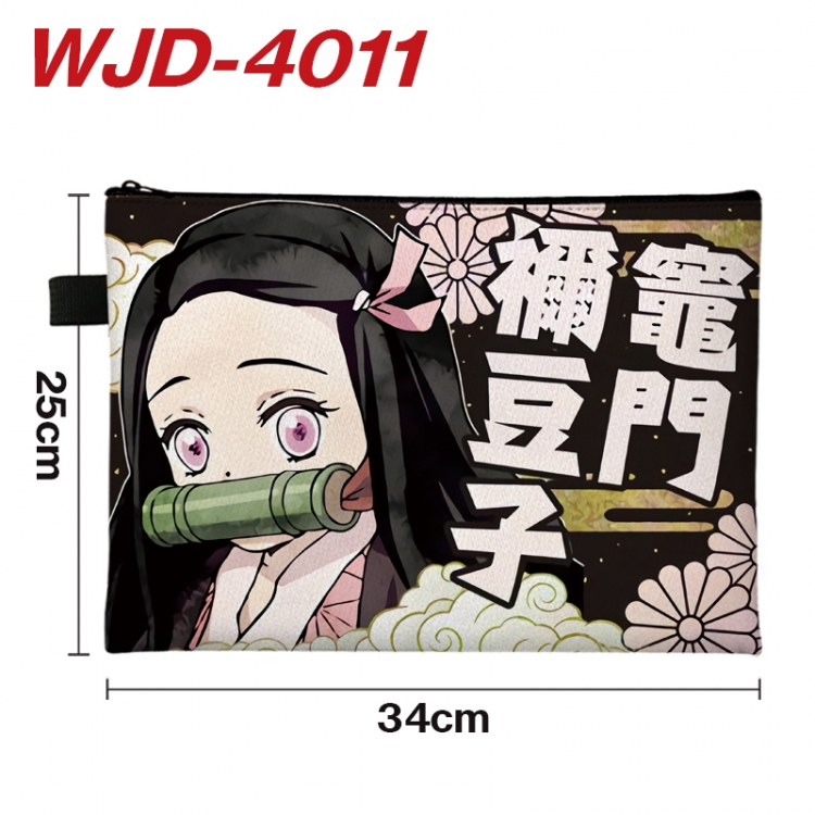 Demon Slayer Kimets Anime Full Color A4 Document Bag 34x25cm WJD-4011