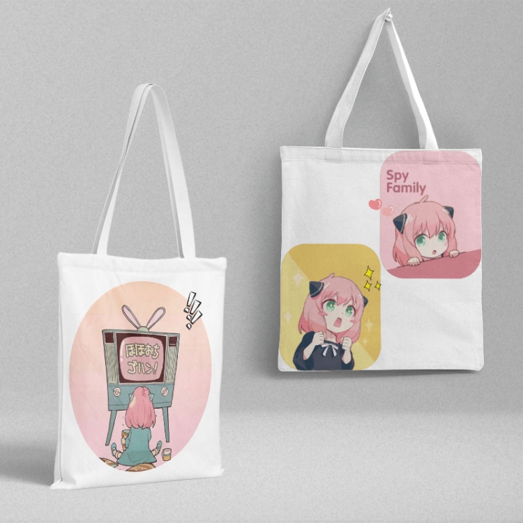 SPY×FAMILY Anime peripheral canvas handbag gift bag large capacity shoulder bag 36x39cm price for 2 pcs