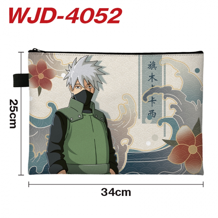 Naruto Anime Full Color A4 Document Bag 34x25cm WJD-4052