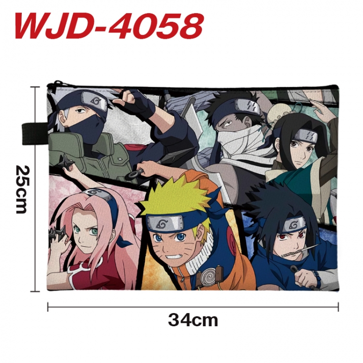 Naruto Anime Full Color A4 Document Bag 34x25cm WJD-4058