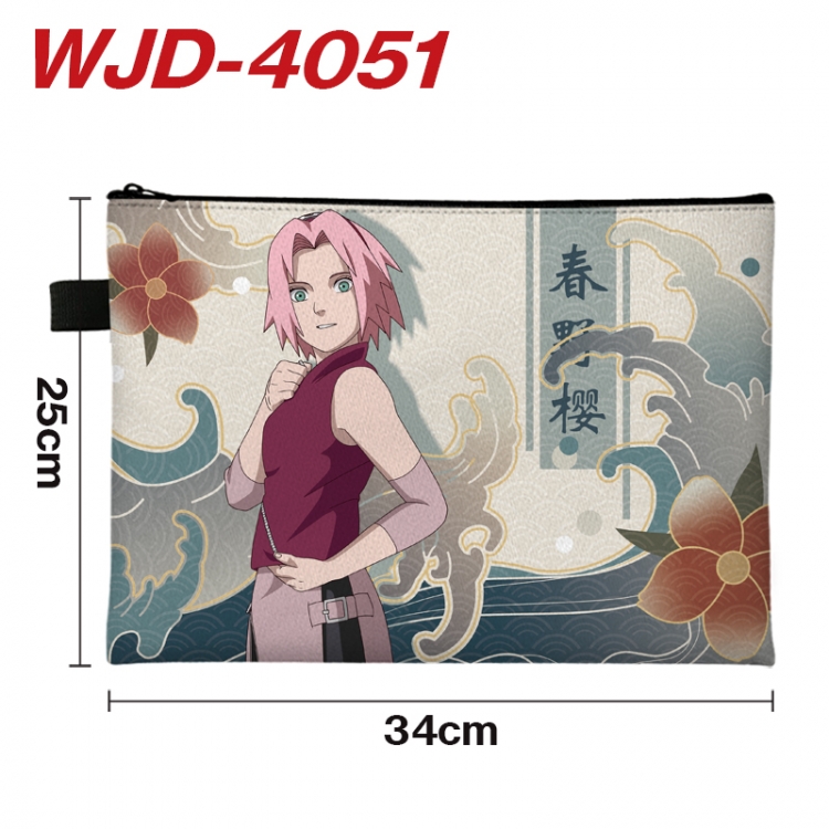 Naruto Anime Full Color A4 Document Bag 34x25cm WJD-4051
