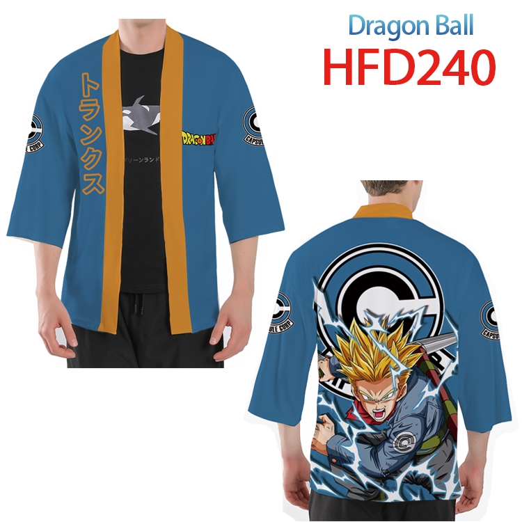 DRAGON BALL Anime peripheral full-color short kimono from S to 4XL HFD-240