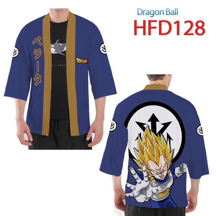 DRAGON BALL Anime peripheral full-color short kimono from S to 4XL HFD28