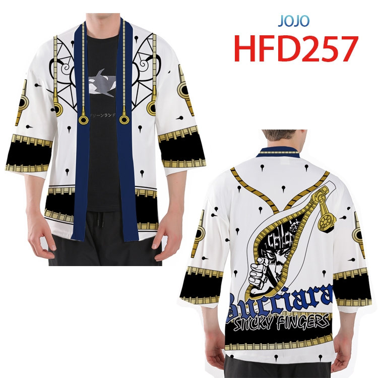 JoJos Bizarre Adventure Anime peripheral full-color short kimono from S to 4XL HFD-257