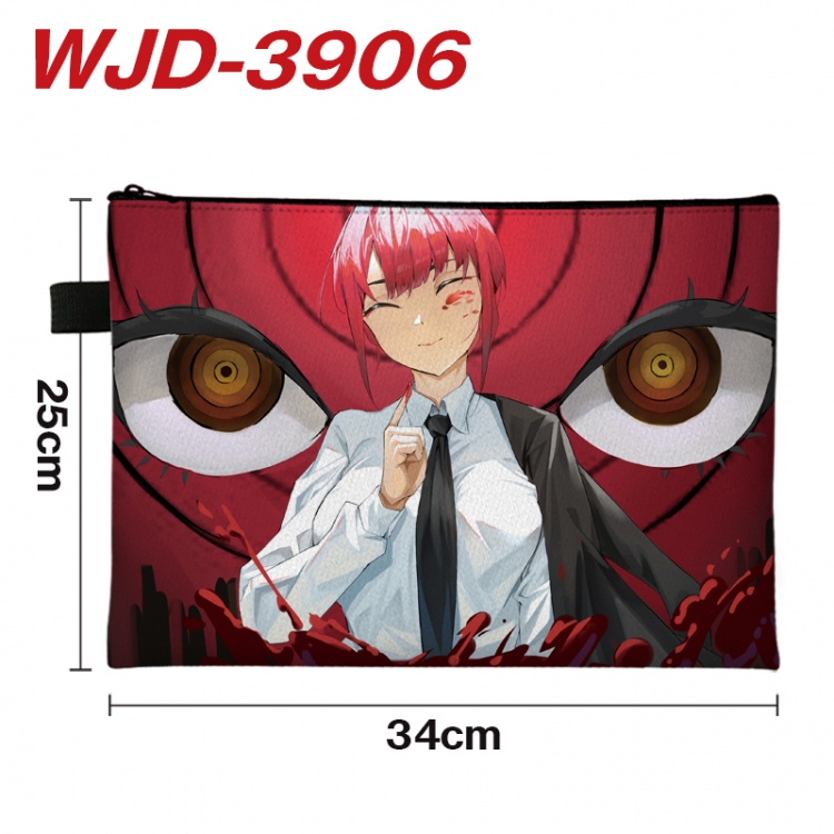 Chainsaw man  Anime Full Color A4 Document Bag 34x25cm WJD-3906