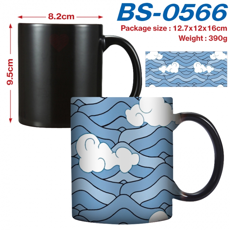 Demon Slayer Kimets  Anime high-temperature color-changing printing ceramic mug 400ml BS-0566