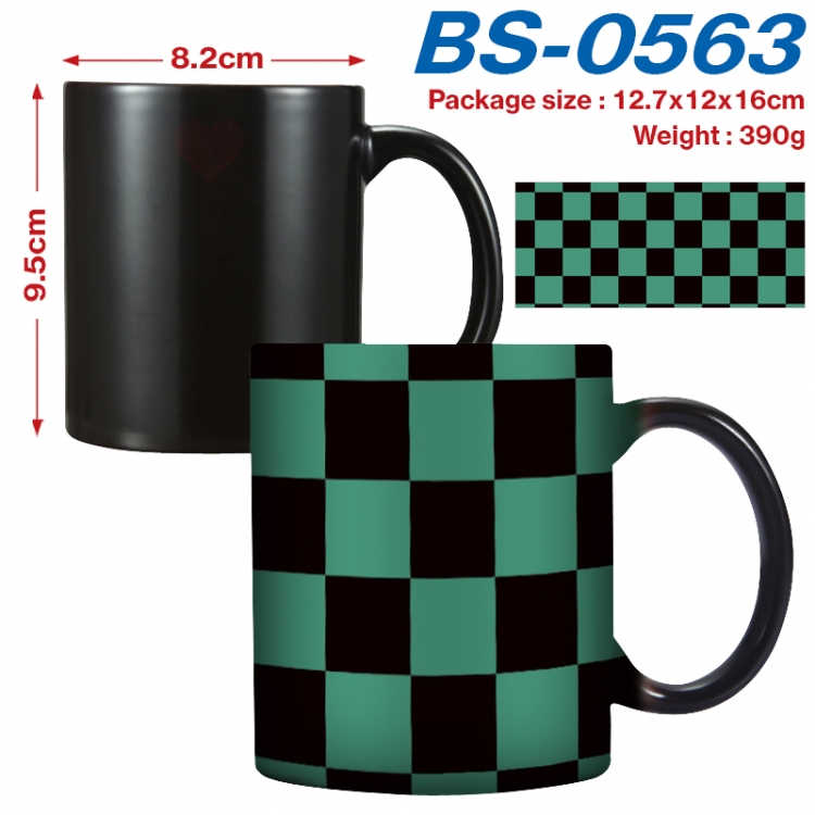 Demon Slayer Kimets  Anime high-temperature color-changing printing ceramic mug 400ml BS-0563