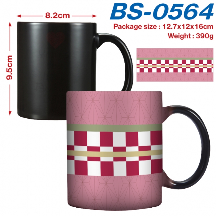 Demon Slayer Kimets  Anime high-temperature color-changing printing ceramic mug 400ml BS-0564
