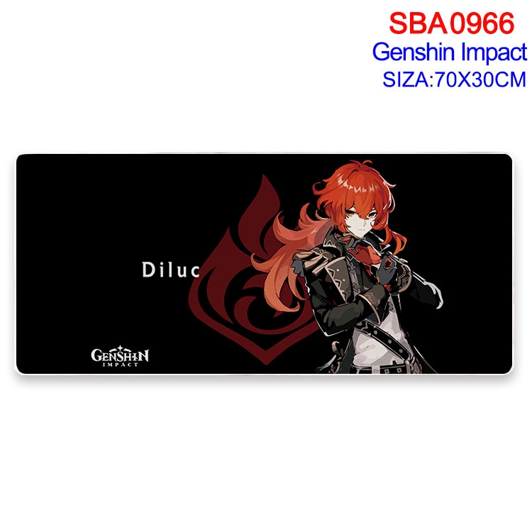 Genshin Impact Animation peripheral locking mouse pad 70X30cm SBA-966