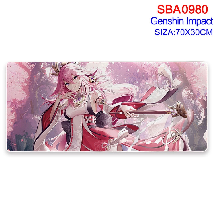 Genshin Impact Animation peripheral locking mouse pad 70X30cm SBA-980