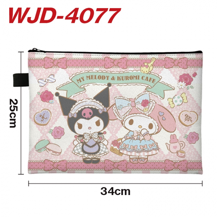 melody Anime Full Color A4 Document Bag 34x25cm WJD-4077