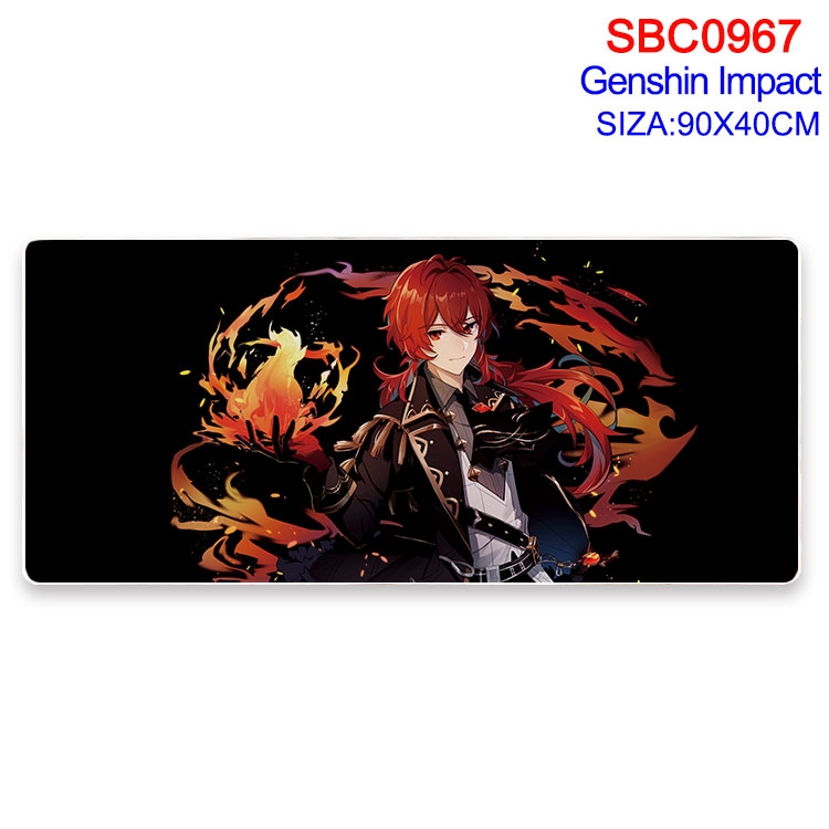 Genshin Impact Anime peripheral edge lock mouse pad 40X90CM SBC-967