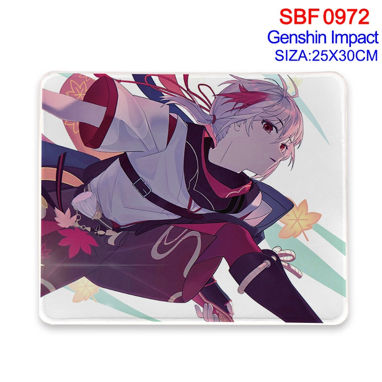 Genshin Impact Anime peripheral edge lock mouse pad 25X30CM SBF-972