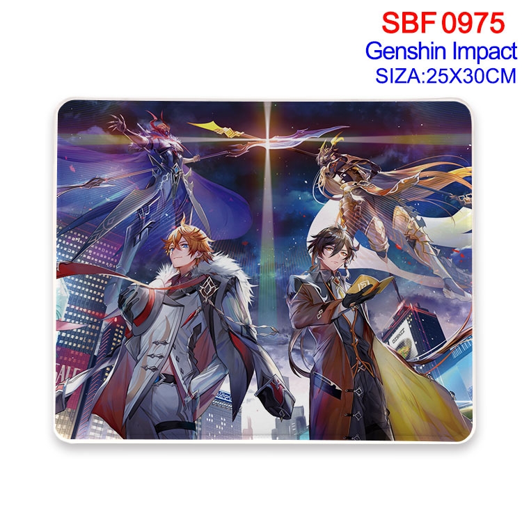 Genshin Impact Anime peripheral edge lock mouse pad 25X30CM SBF-975