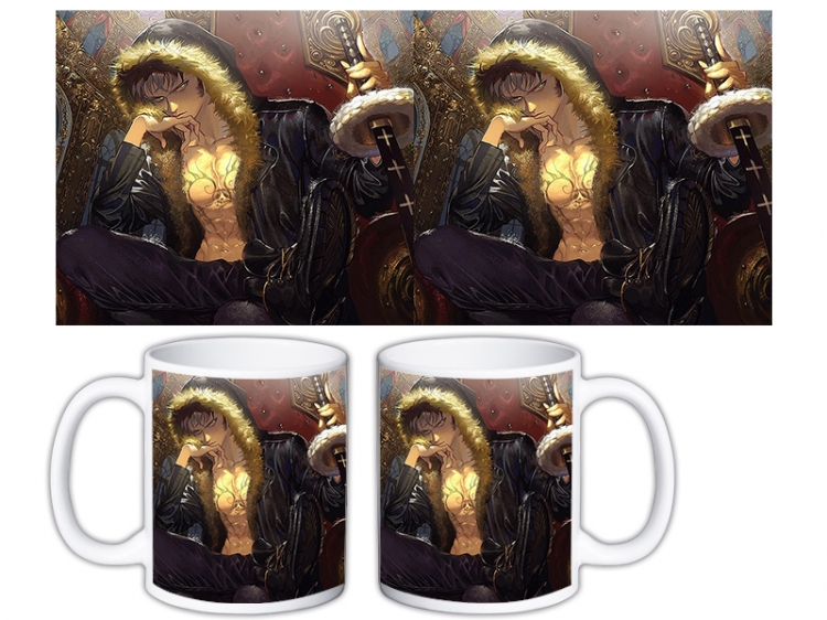 One Piece Anime color printing ceramic mug cup price for 5 pcs  MKB-1534