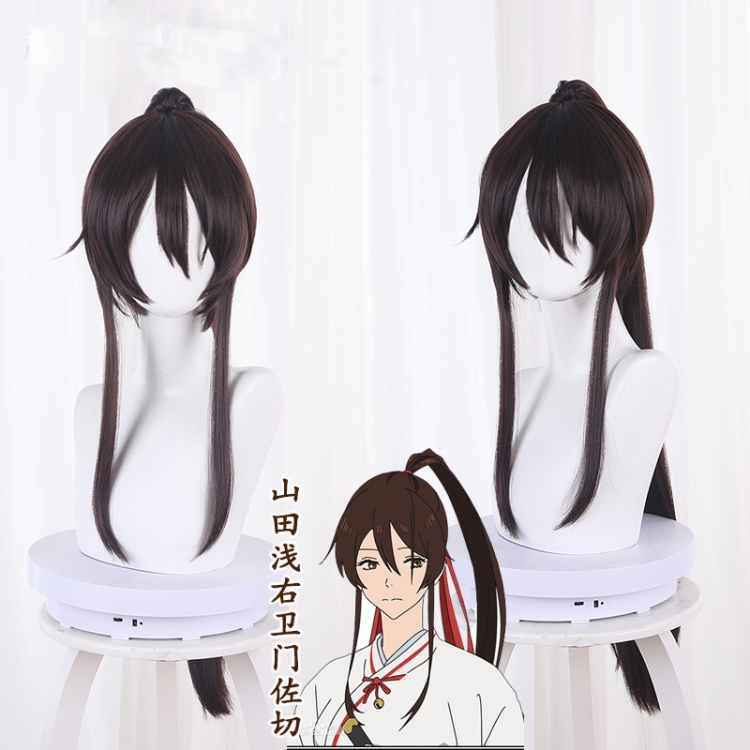 Jigoku Raku Dark brown long sideburns short hair body tiger clip horsetail cos wig 543B price for 2 pcs