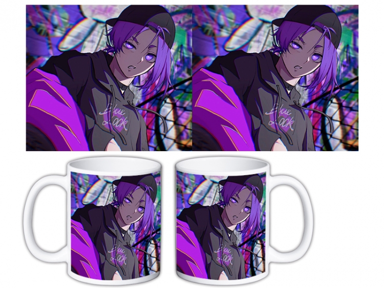 BLUE LOCK Anime color printing ceramic mug cup price for 5 pcs MKB-1611
