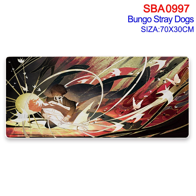 Bungo Stray Dogs Animation peripheral locking mouse pad 70X30cm
