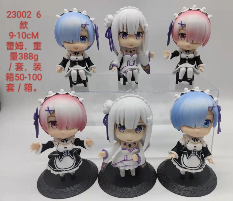 Re:Zero kara Hajimeru Isekai Seikatsu Bagged Figure Decoration Model 10cm a set of 6