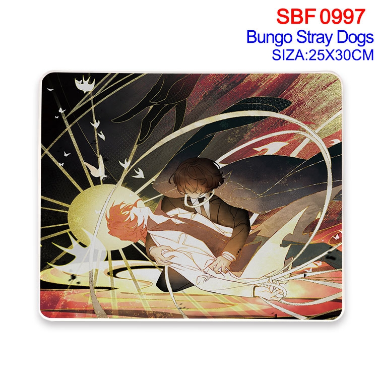 Bungo Stray Dogs Anime peripheral edge lock mouse pad 25X30cm SBF-997-2