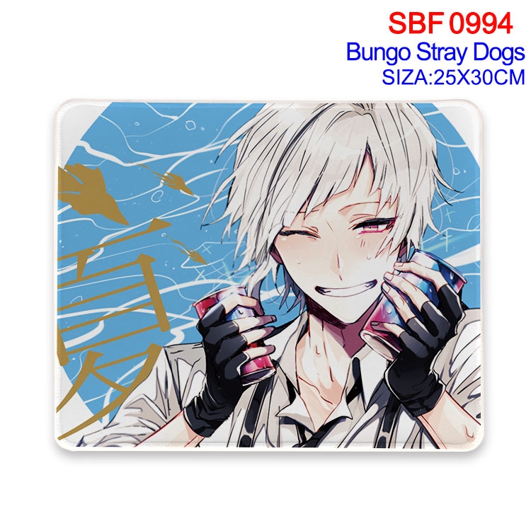 Bungo Stray Dogs Anime peripheral edge lock mouse pad 25X30cm SBF-994-2
