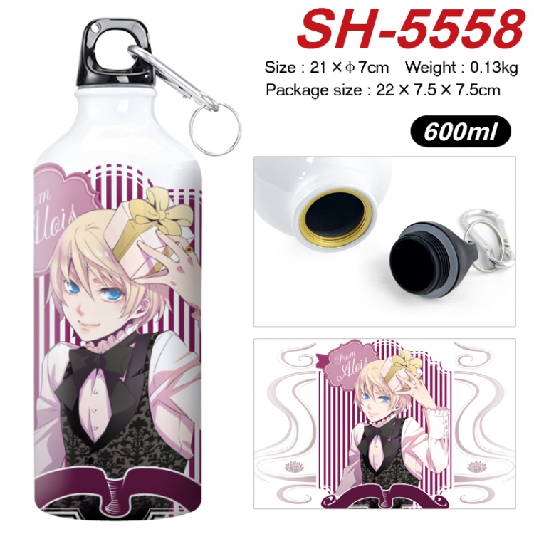 Kuroshitsuji Anime print sports kettle aluminum kettle water cup 21x7cm SH-5558