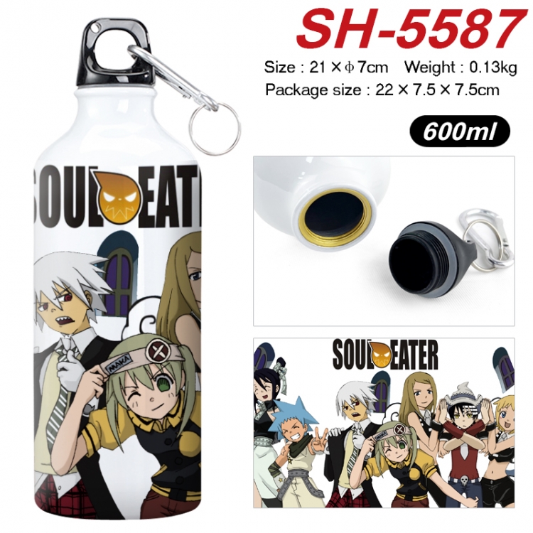Soul Eater Anime print sports kettle aluminum kettle water cup 21x7cm SH-5587