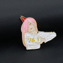 Chainsaw man Metal brooch anim...
