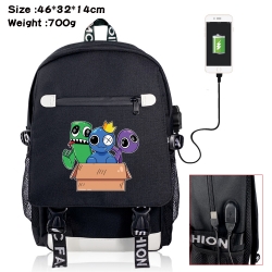 Rainbow friend USB backpack ca...