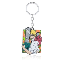Chainsaw man Metal key chain b...